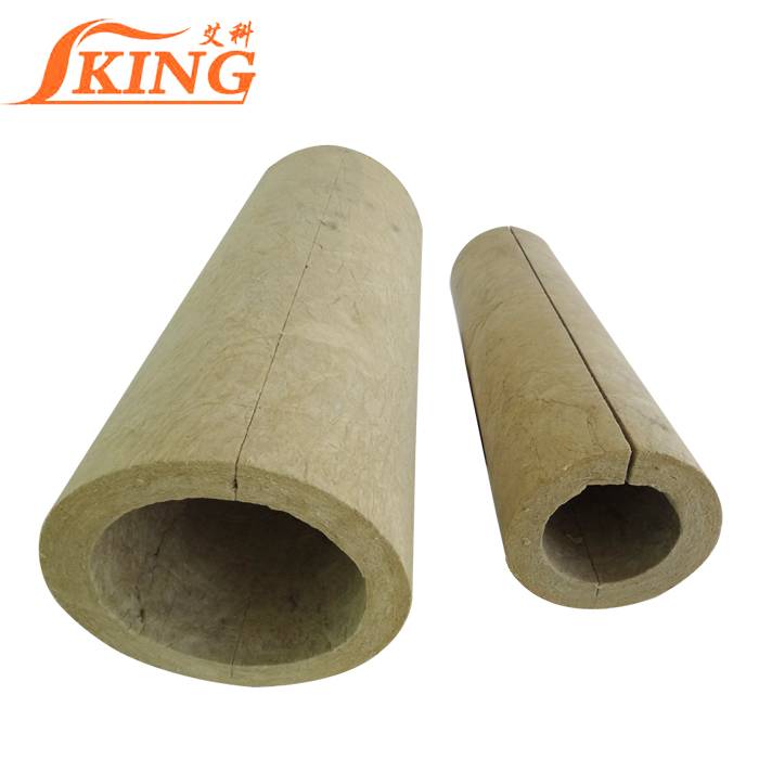 Fire Rated Rock Wool Mineralwool Insulation Pipe 120kg/m3