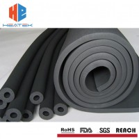 High Density Safe Elastomeric 3 Inchfoam Tube Insulation Black White NBR PVC Nitrile Rubber Foam Plastic Pipe for Hot Water Pipe